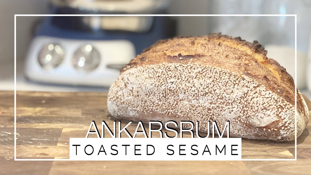 Delicious Toasted Sesame Sourdough with the Ankarsrum Mixer and Fresh Milled Flour