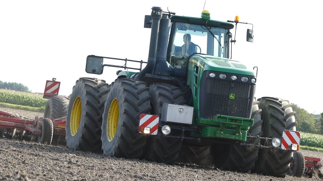 John Deere 9630 Cultivating The Field w/ Horsch Joker 12 RT - 12-Meter Cultivator | DK Agriculture
