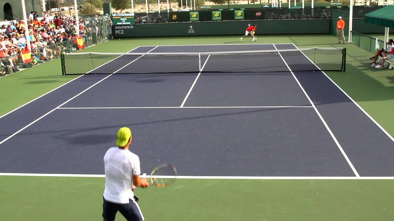 Rafael Nadal Practice 2015 BNP Paribas Open Indian Wells