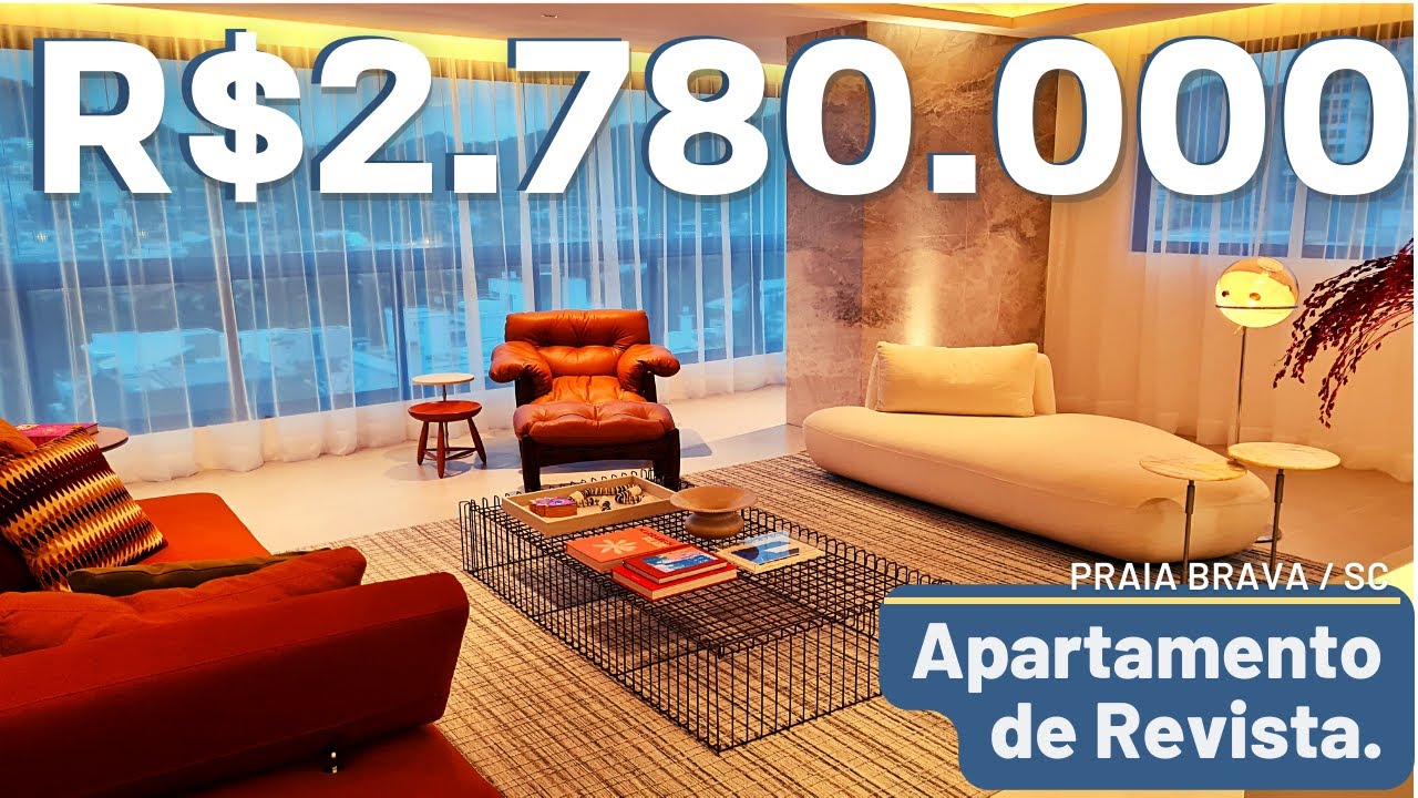 Apartamento de Revista na Praia Brava com móveis assinados