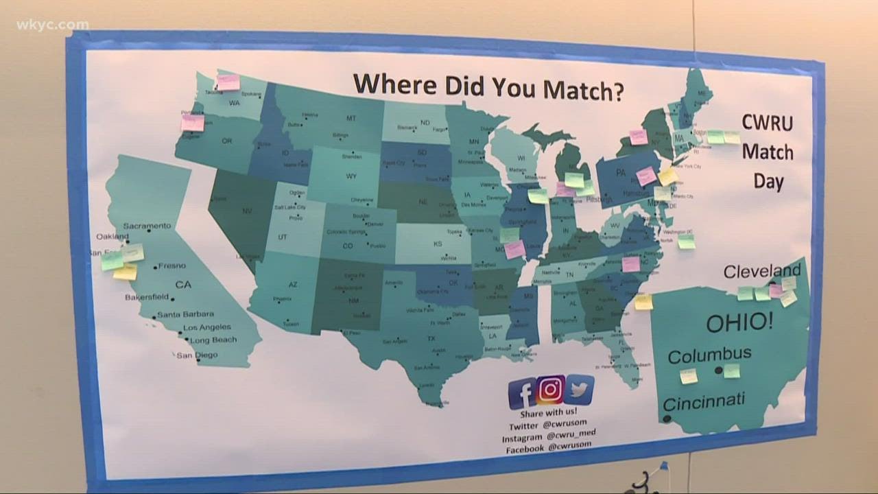 Case Western Reserve University medical students celebrate 'Match Day'