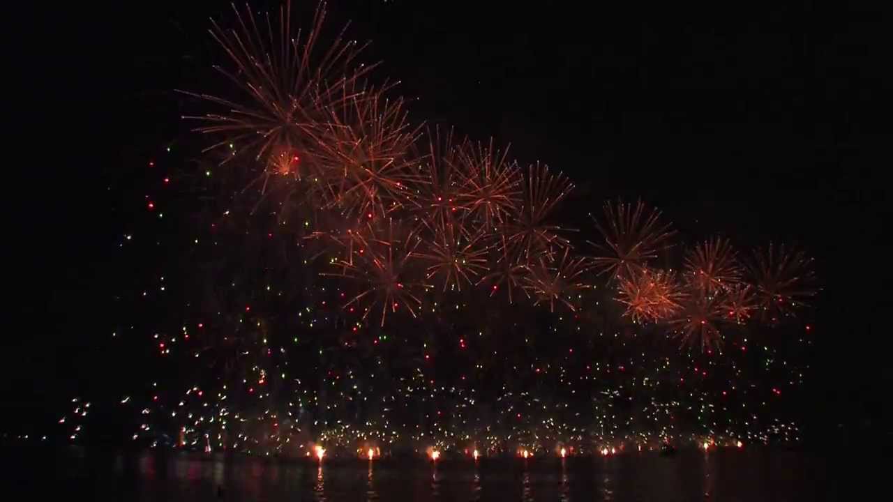 HD| Fête du lac 2013 - bouquet final -  Annecy, France - Luso Pirotecnia - feu artifice - fireworks