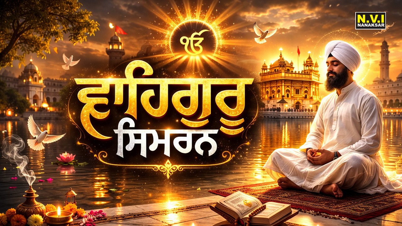 ਘਰ ਵਿੱਚ ਸੁੱਖ ਸ਼ਾਂਤੀ ਲਈ ਇਹ ਸਿਮਰਨ ਘਰ ਵਿੱਚ ਲਾ ਕੇ ਰੱਖੋ | Waheguru Simran | Meditation Music | NaamSimran