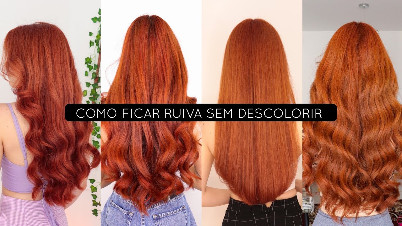COMO FICAR RUIVA SEM DESCOLORIR O CABELO!