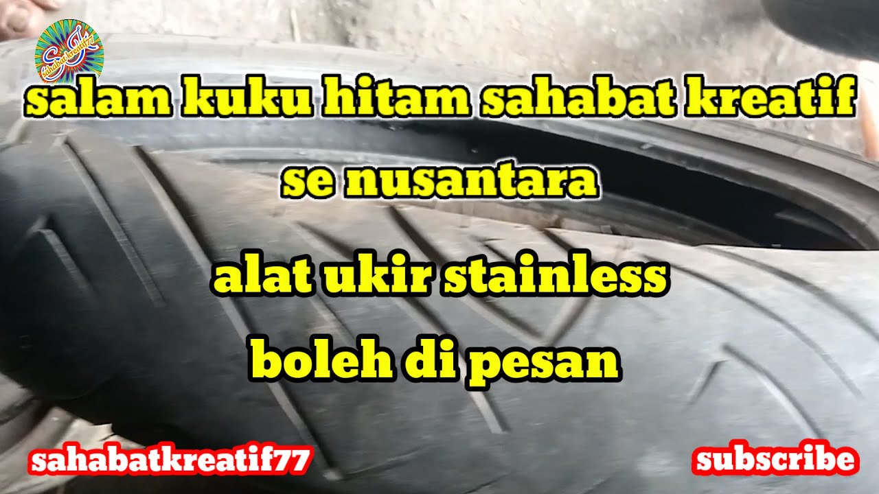 Ukir mengukir(@sahabatkreatif77)#stainlesssteel #banbekas #alatukir #bengkelmotor