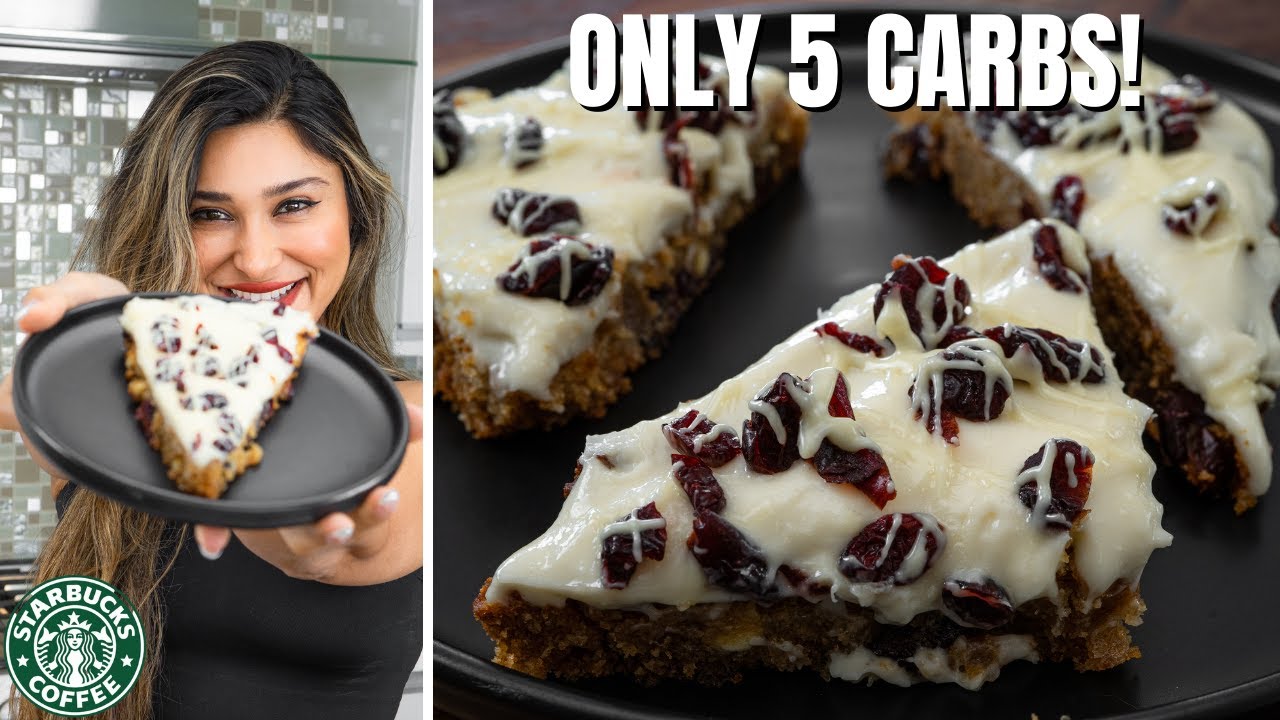 Starbucks Keto Cranberry Bliss Bars - The Best Low Carb Recipe Ever!