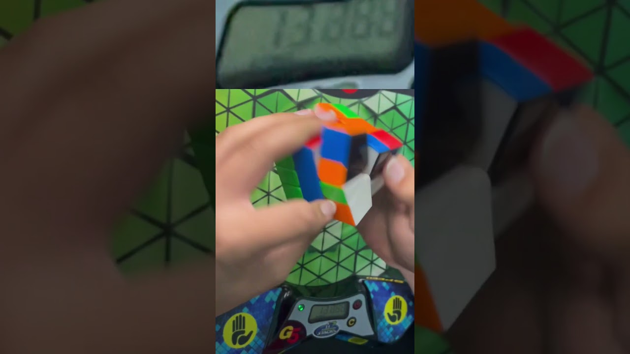 Wow!! That was a great solve!!! #rubikscube #speed #speedsolve #shorts