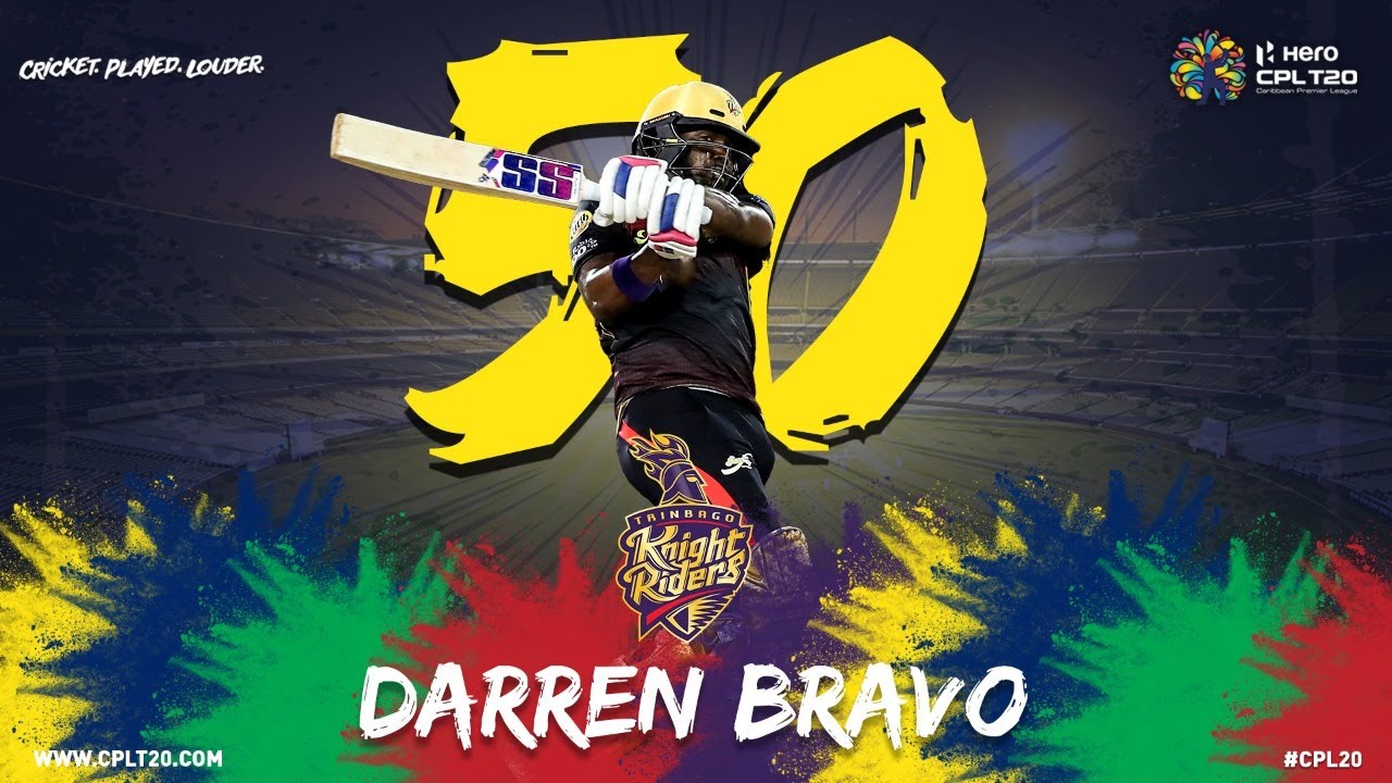 FIFTY CLUB | DARREN BRAVO | #CPL20  #TKRvBT #FiftyClub #CricketPlayedLouder