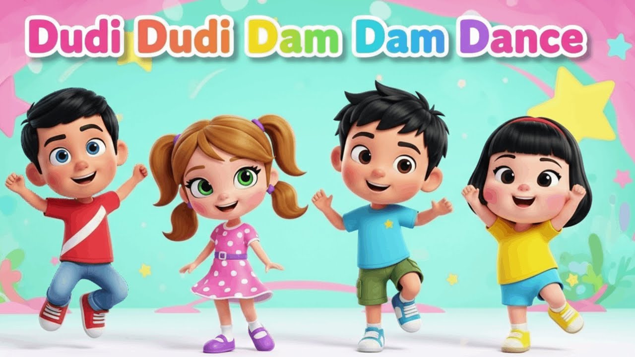 Dudi Dudi Dam Dam Dance | Action Song for Kids | Jump & Move | Funny Kids Video #dudidudi