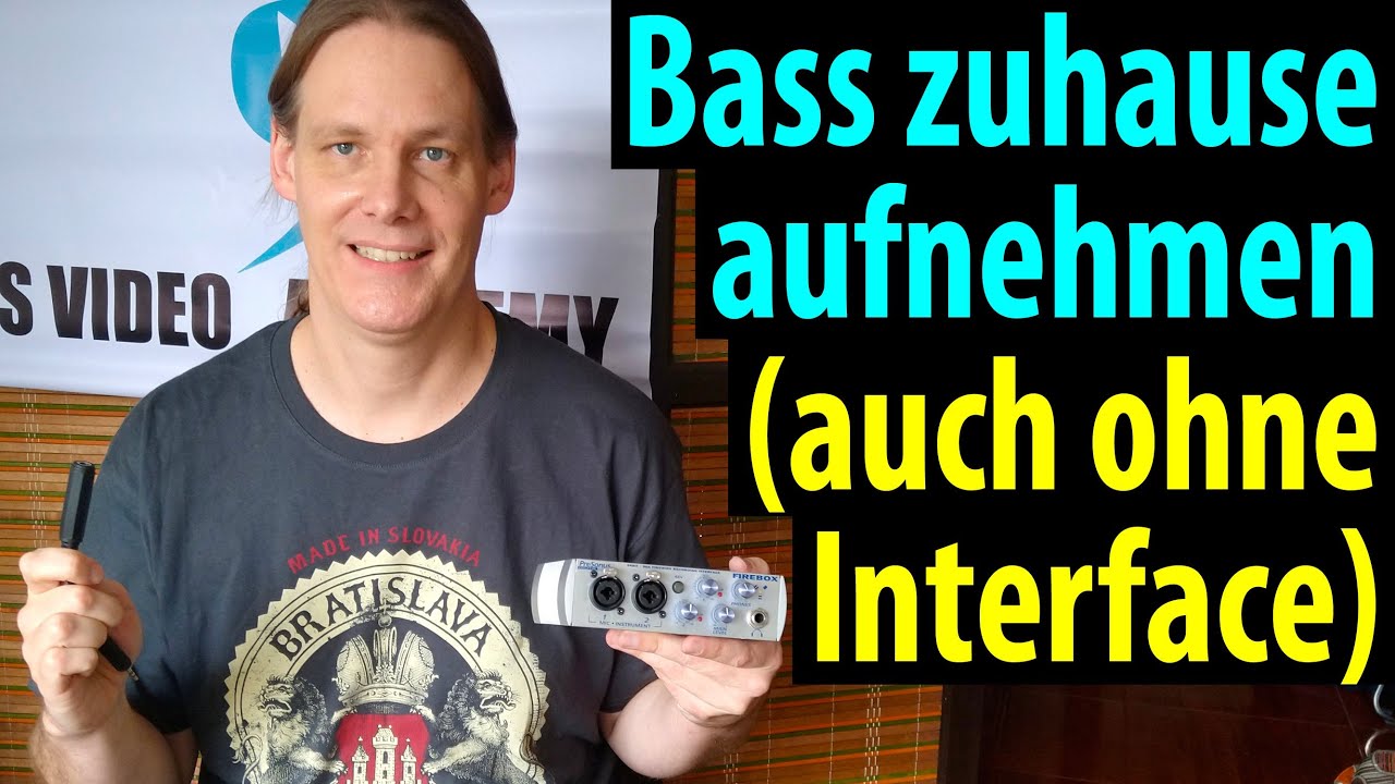 E-Bass zu Hause aufnehmen auch ohne Interface, Hörbeispiele und Tipps zum Home Recording