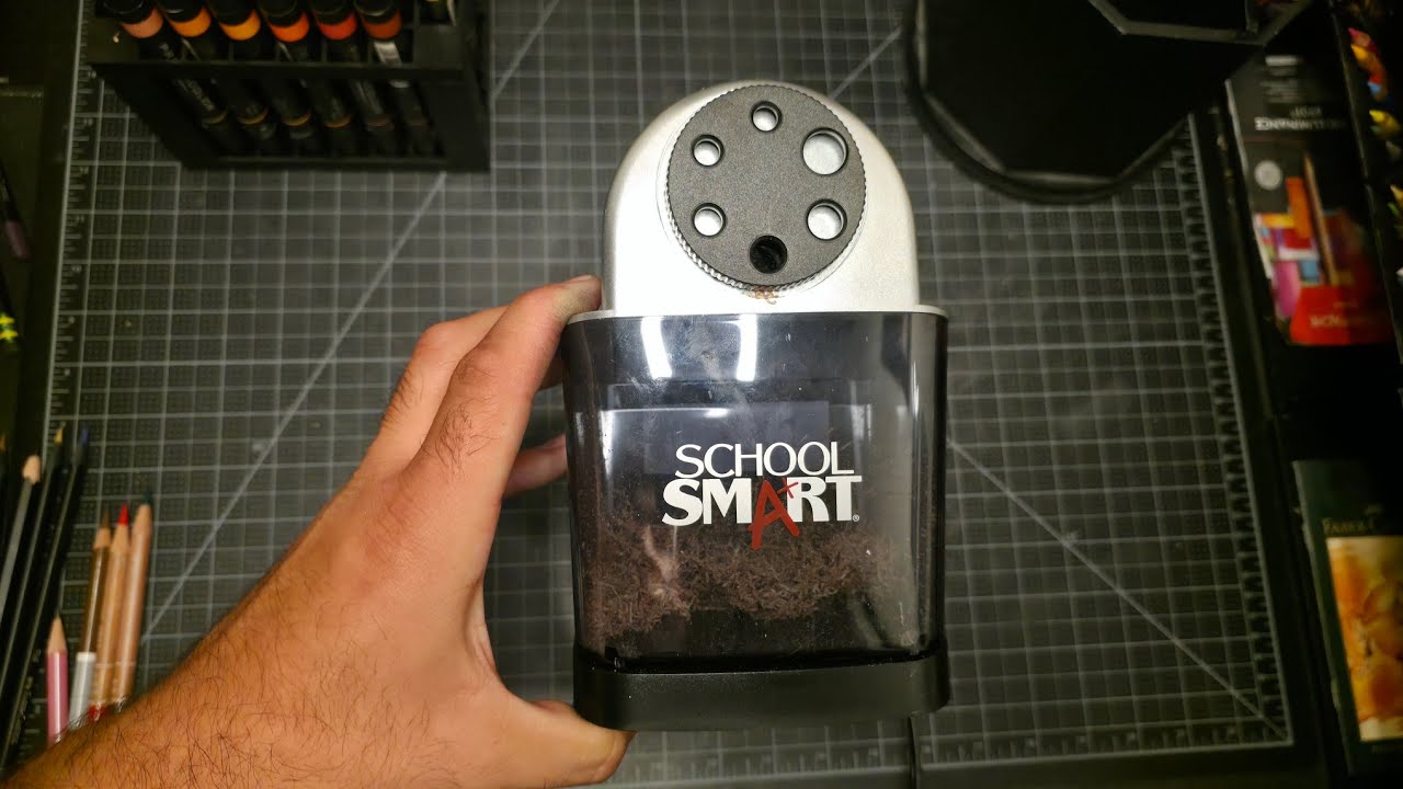 Best Heavy Duty Sharpener For Artists! School Smart Pencil Sharpener 