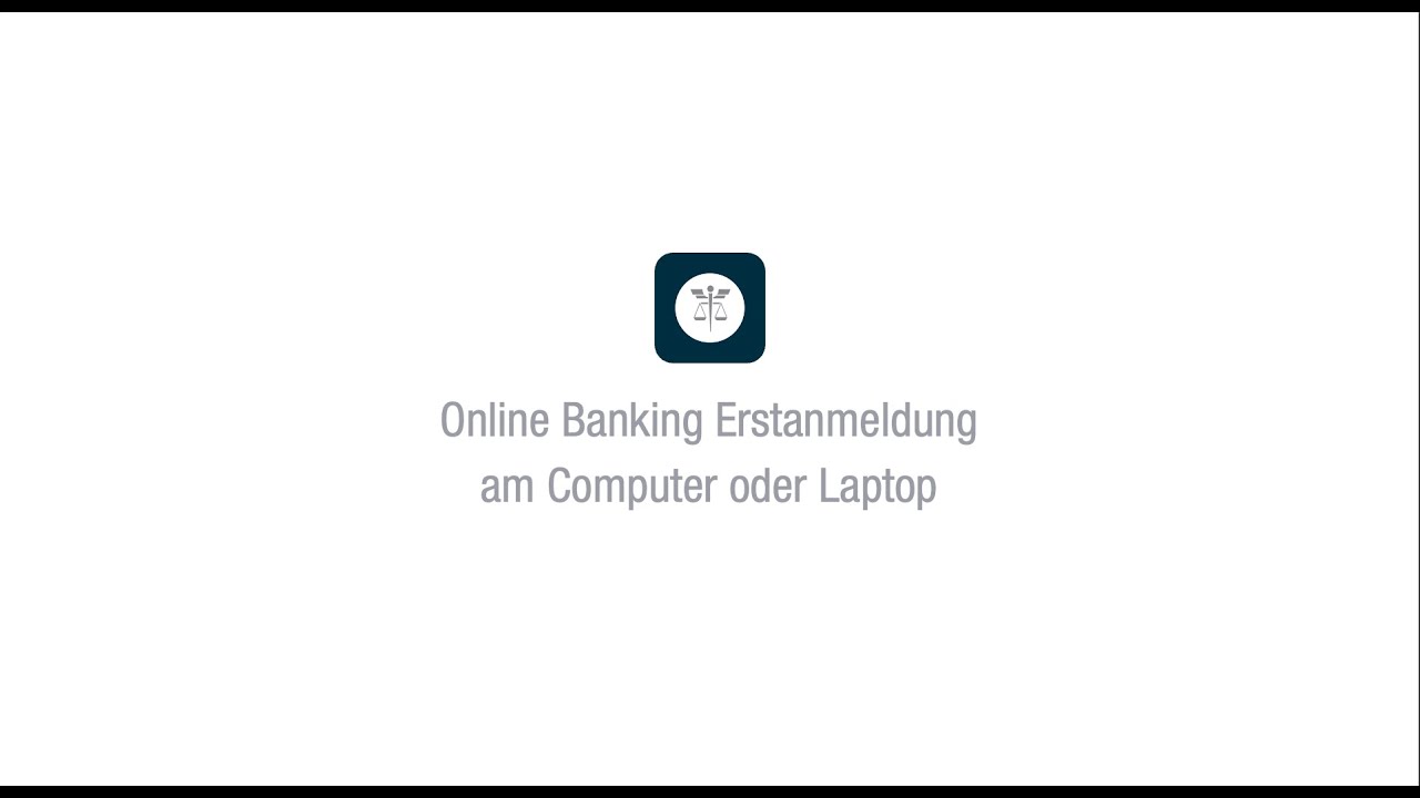 Online Banking Erstanmeldung am Computer oder Laptop