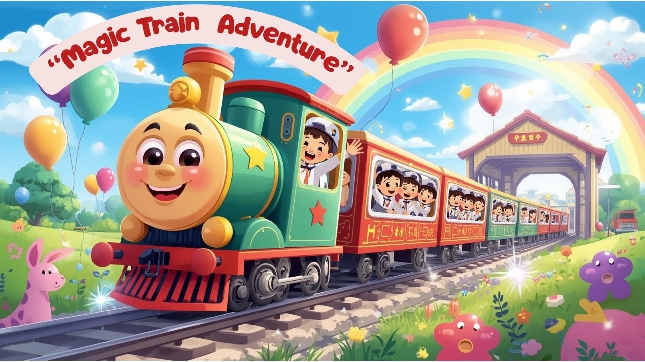 Sapno Wali Rail Gaadi 🚆  Fun & Learning Train Poem for Kids  Hindi Rhymes