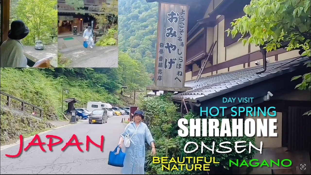 A Day Visit at  SHIRAHONE  Onsen HOT SPRING /Beautiful Nature NAGANO/  Travel Life Japan YR4# 36