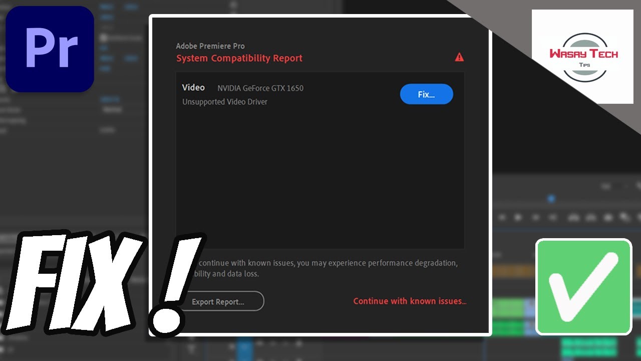 Fix Unsupported Video Drivers Premiere Pro 2023 | Fix System Compatibility Report Premiere Pro
