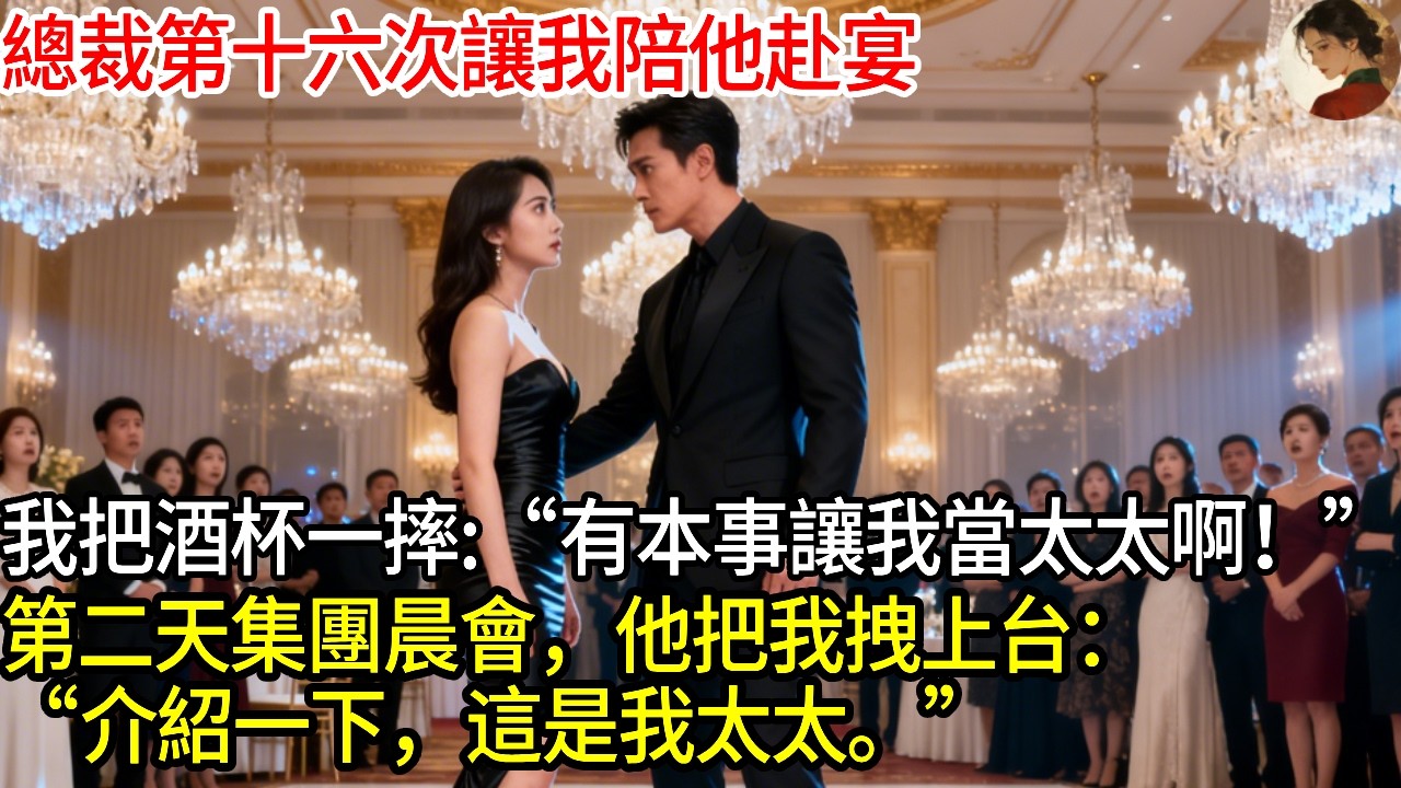 總裁第十六次讓我陪他赴宴，我把酒杯一摔：“有本事讓我當太太啊！”第二天集團晨會，他把我拽上台：“介紹一下，這是我太太。”#玖玖講故事#現代愛情#女性主角#為人處世#生活經驗#故事#小說#情感#婚姻
