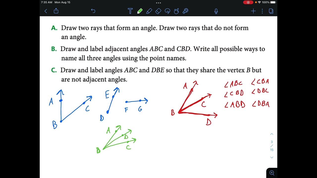 1.2 Define and Measure Angles Part 1
