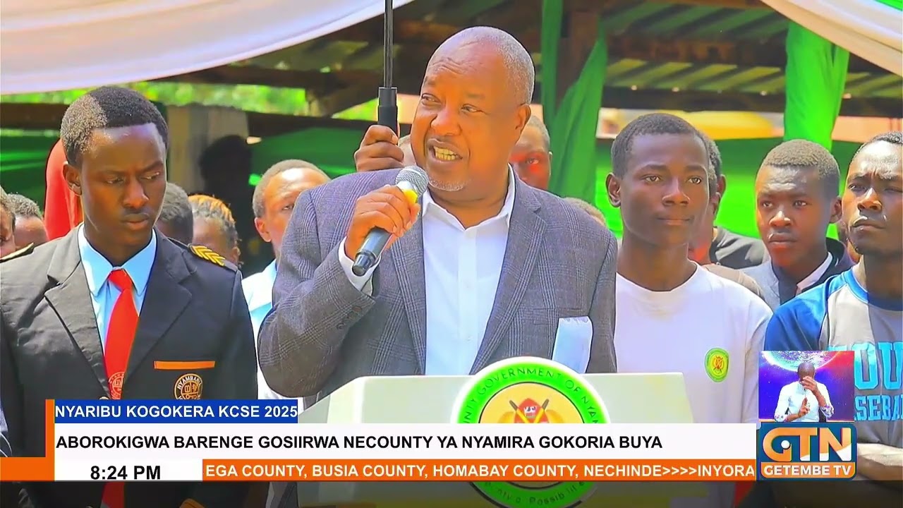 Governor Amos Nyaribo celebrated 233 Nyamira scholars after over 80% earned direct university entry.