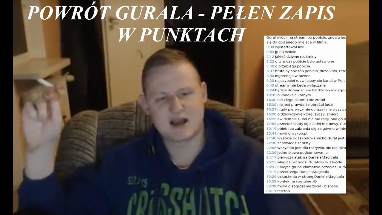 GURAL WRACA PO POBICIU na żywo znowu całoroczny stream