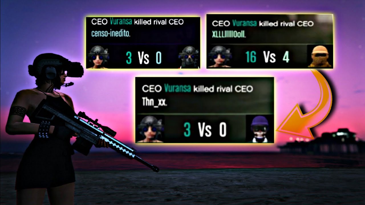  Female player destroys these tryhards at Beach|GTA ONLINE 