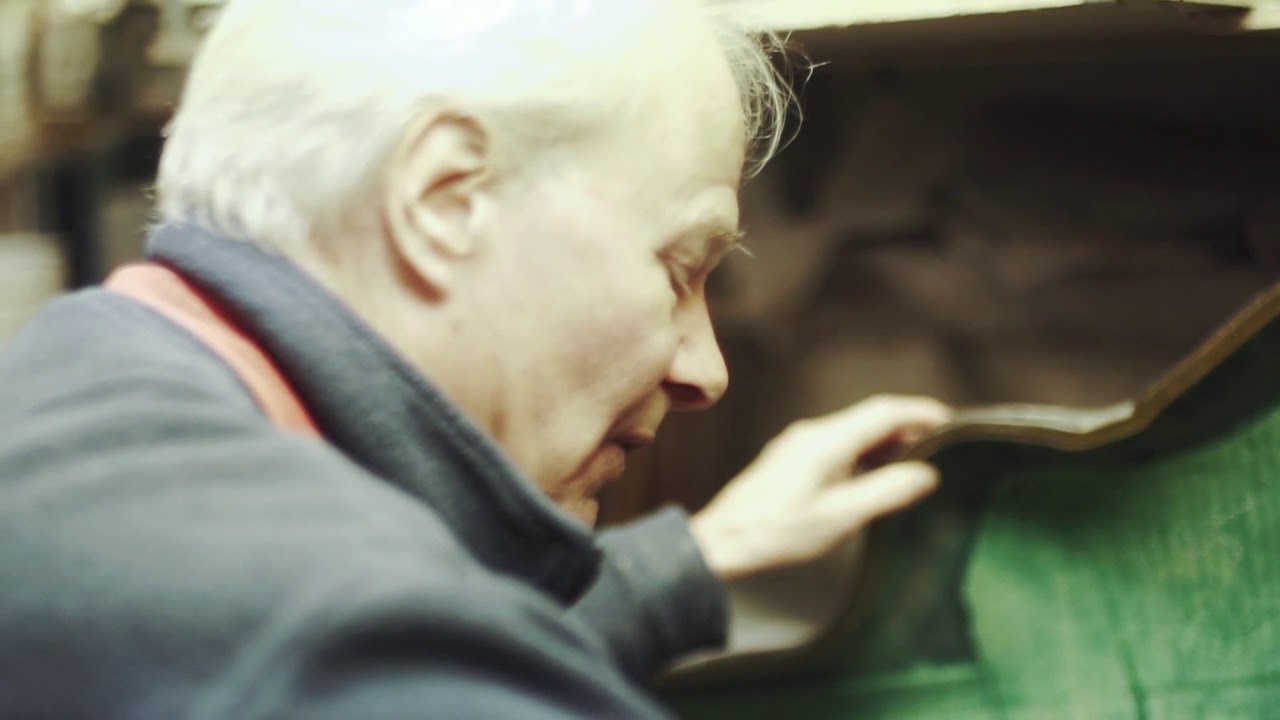 Calton Cases - Keith Calton in his shop...