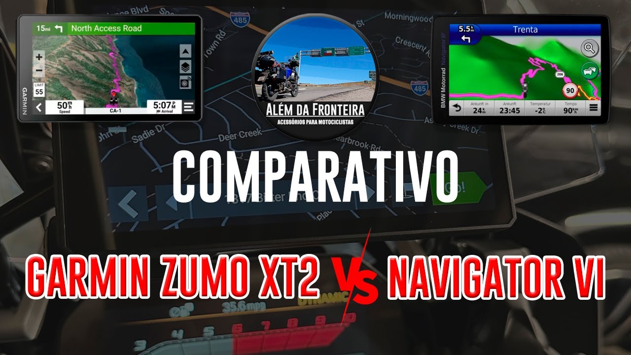 Comparativo GPS Garmin Zumo XT2 x Navigator BMW VI