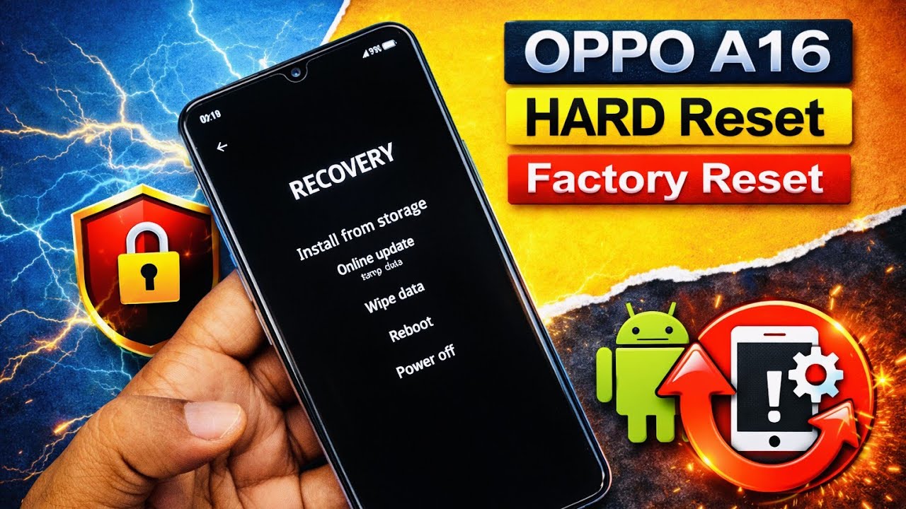 How to Hard Reset OPPO A16