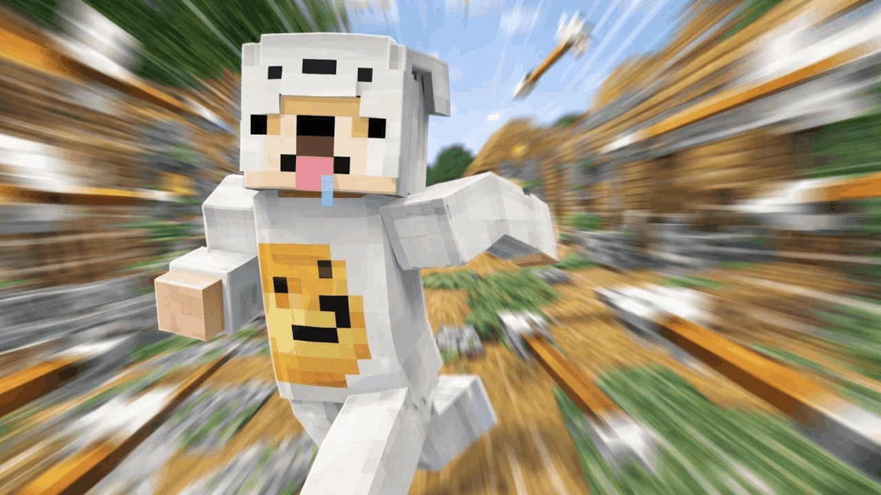 Przechodzę MINECRAFT ale WSZYSTKO jest 200 razy SZYBSZE