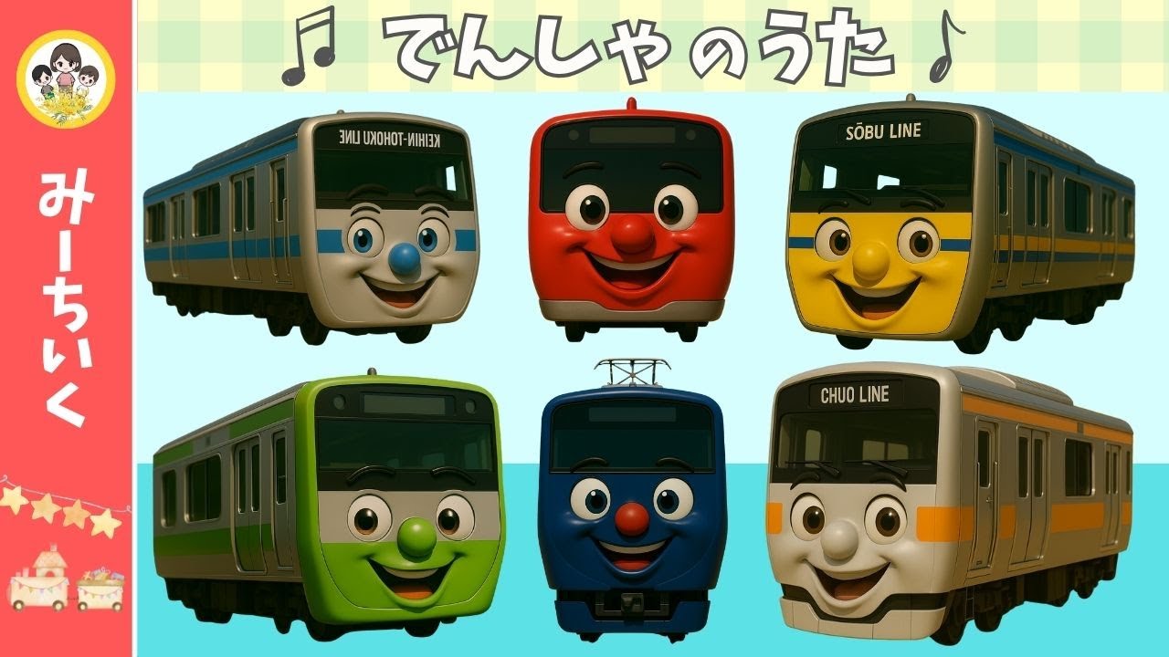 【うた】電車が大集合!! 〜山手線や大阪環状線などでてくるよ〜