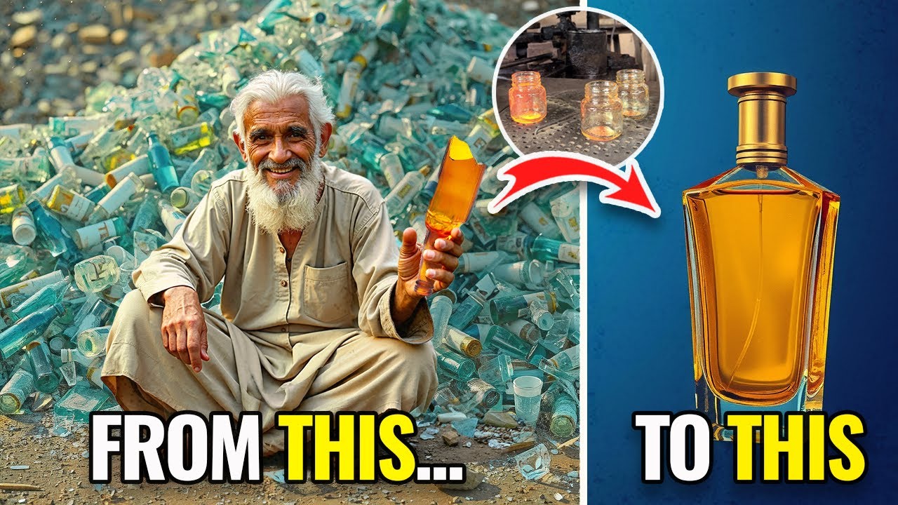 Watch MILLIONS of Waste Glass RECYCLED into Perfume Bottles! │Glass Recycling Factory