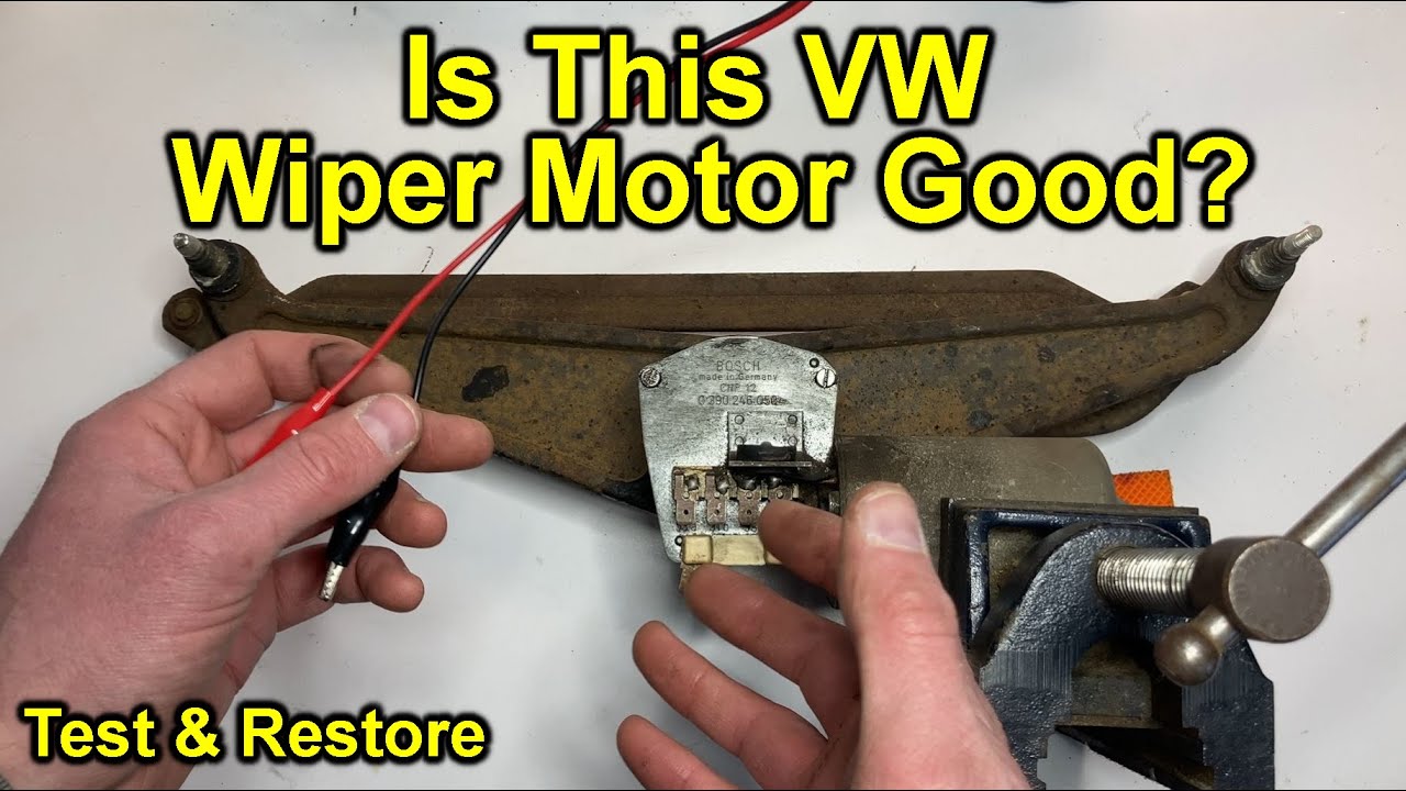 How to Test a VW Beetle Wiper Motor, Then Powder Coat & Restore It!