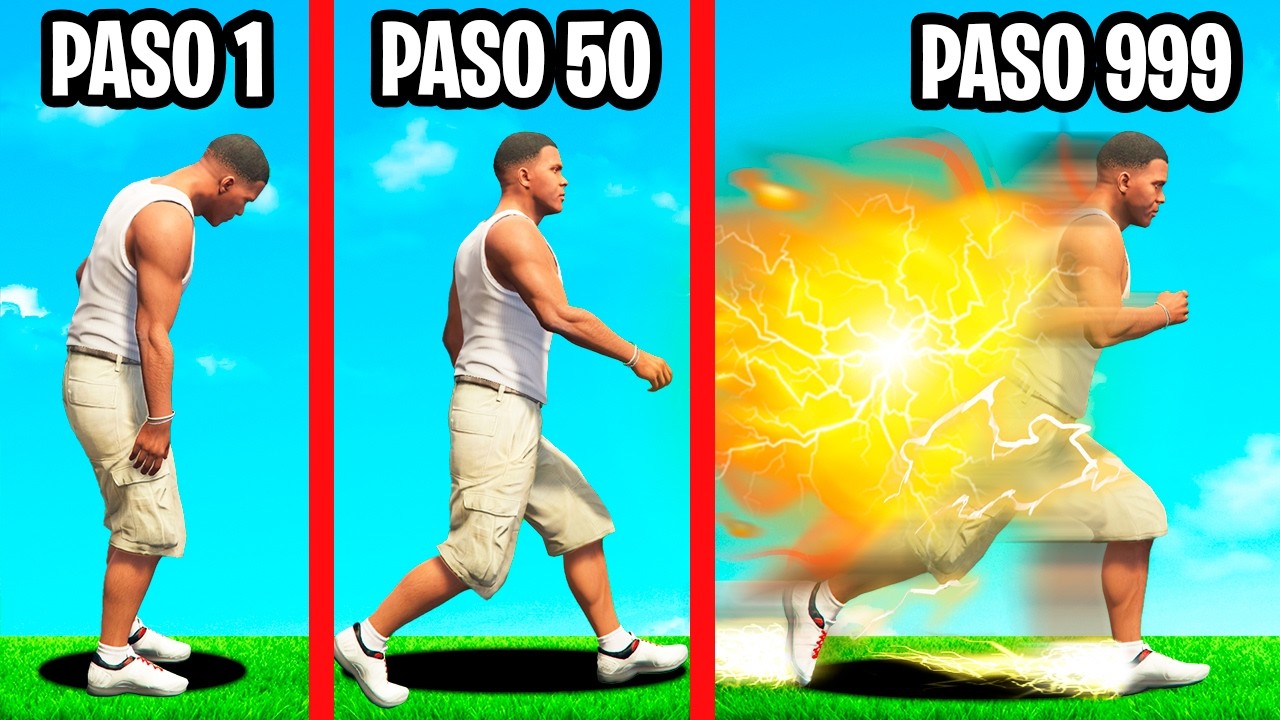GTA 5 pero Cada PASO eres más RÁPIDO