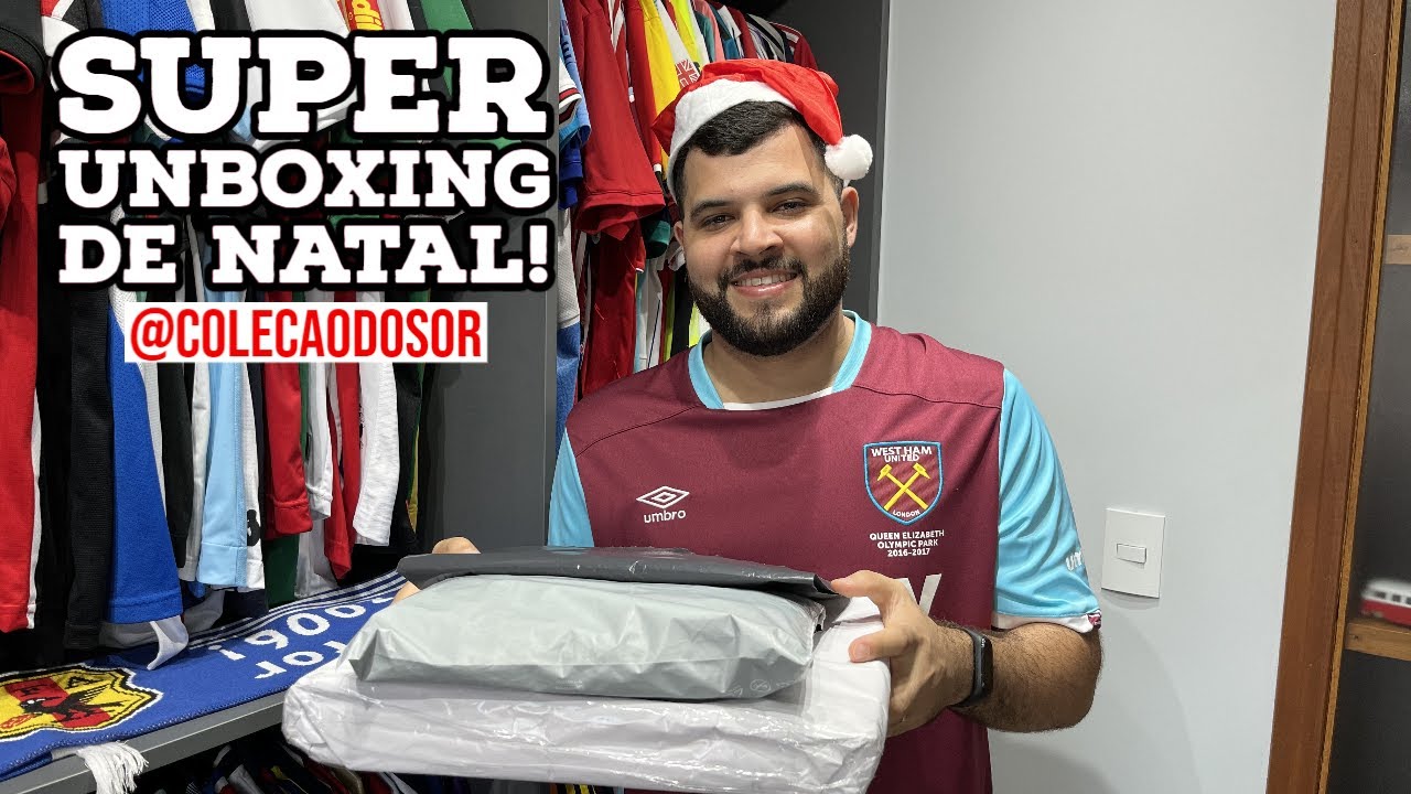 SUPER UNBOXING NATALINO DE CAMISAS DE FUTEBOL!