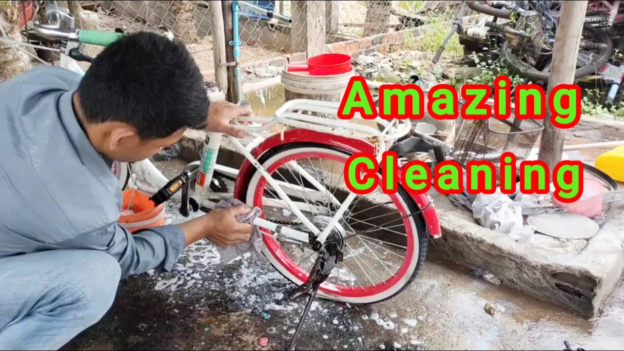How To Clean a Japanese Bicycle ~ Old Bike to Look New Again, Cleaning Old Bike to Look New
