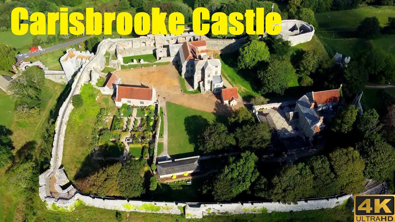 Carisbrooke Castle 4k HD Drone footage DJI mini 2