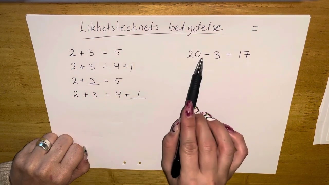 Likhetstecknets betydelse del 1