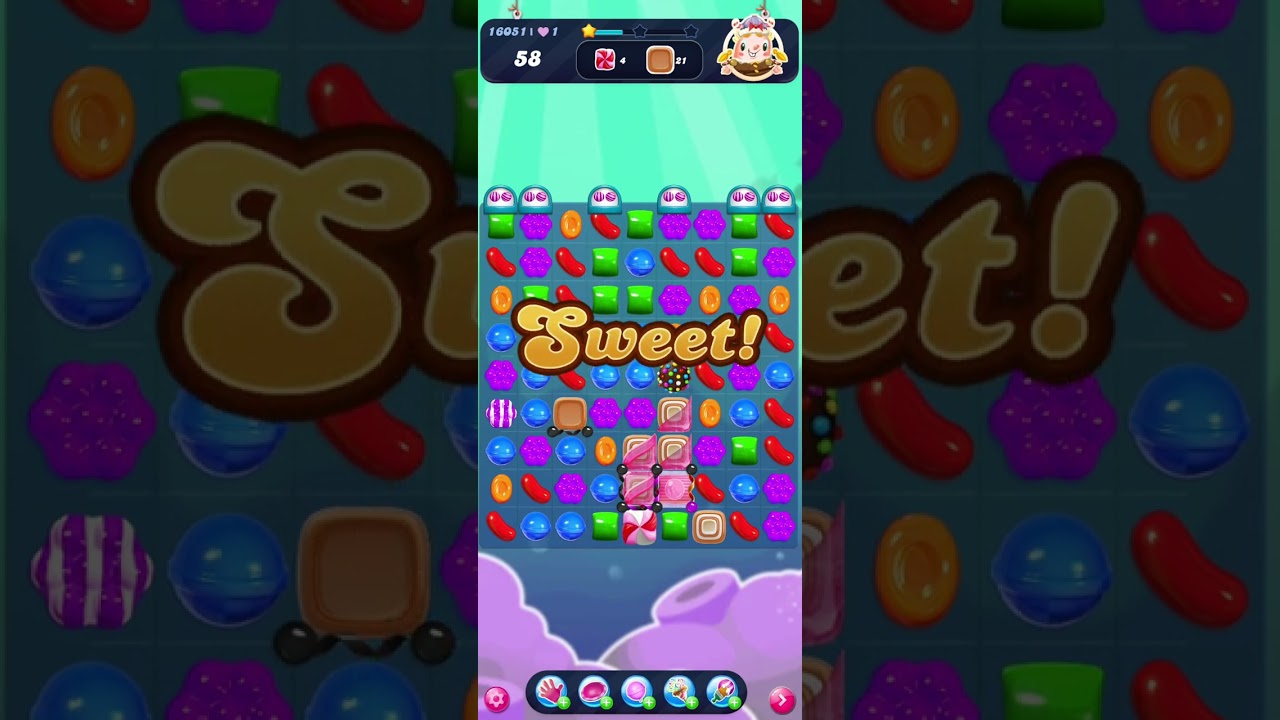 Candy Crush Level 16051 GamePlay