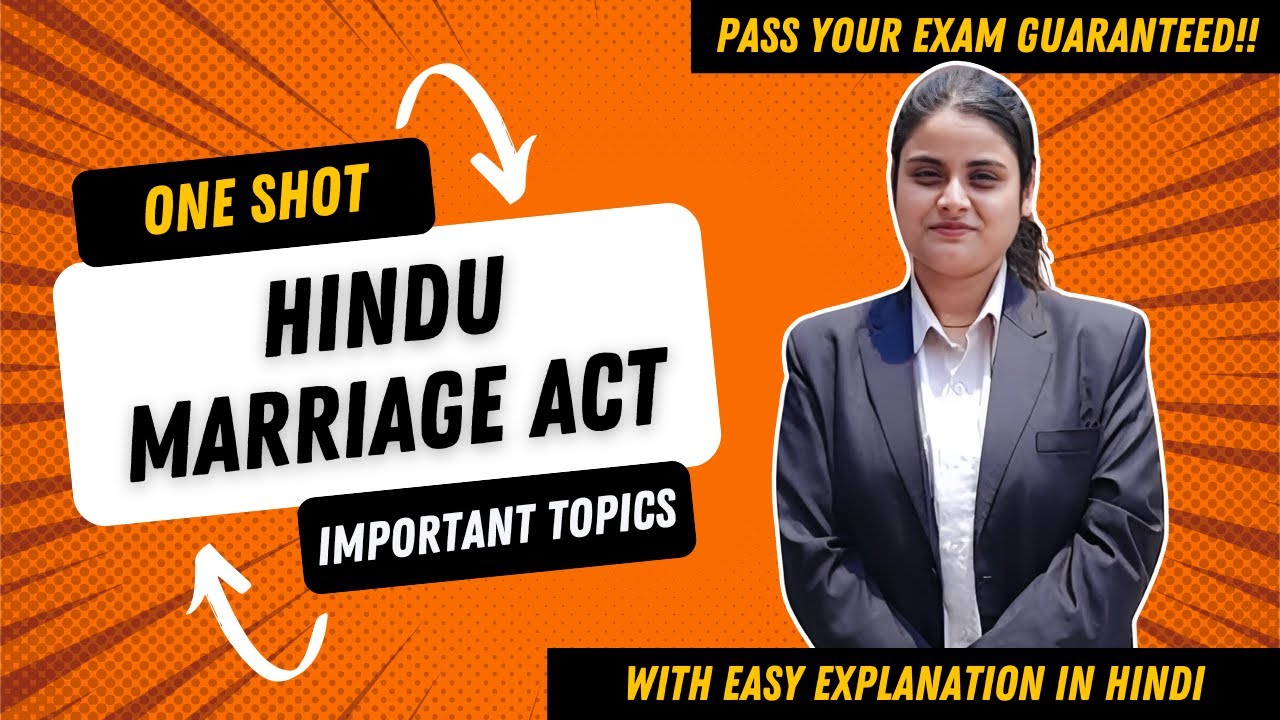 Hindu Marriage Act, 1955 – Complete One Shot Lecture | Family Law | Exams 2025