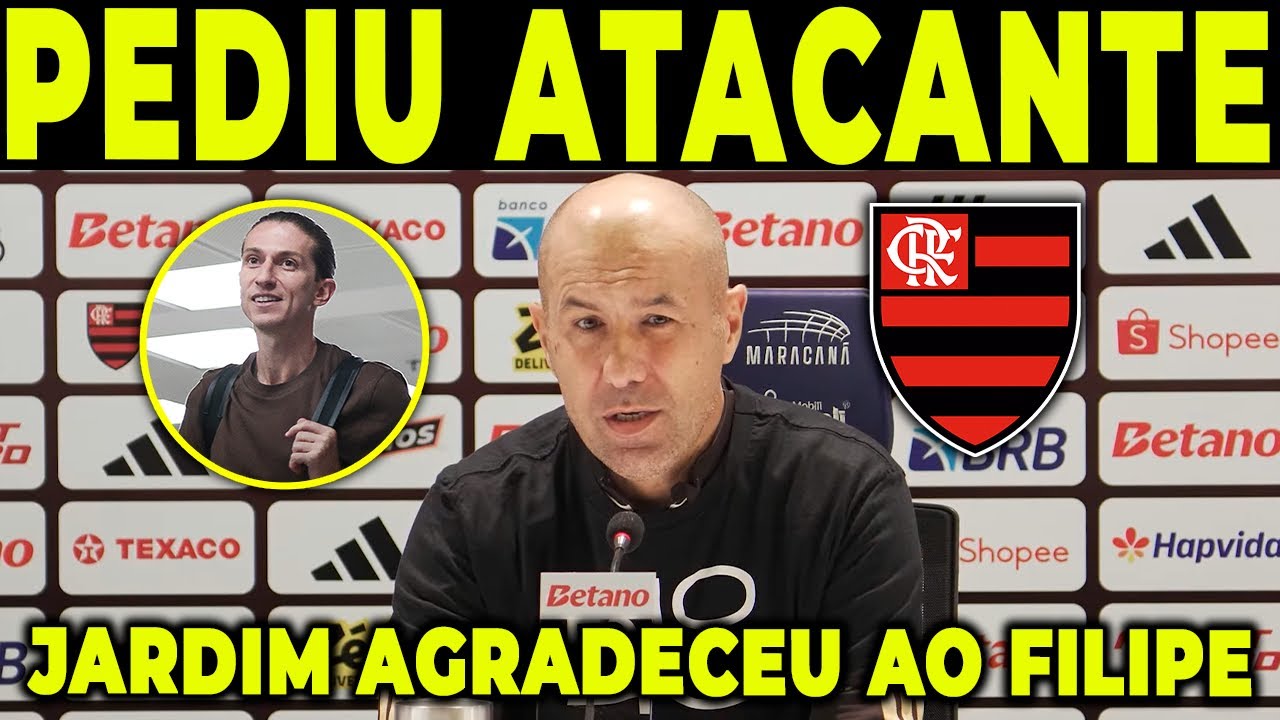 JARDIM FEZ SEU PRIMEIRO PEDIDO! AGRADECEU AO FILIPE LUIS APÓS O TITULO