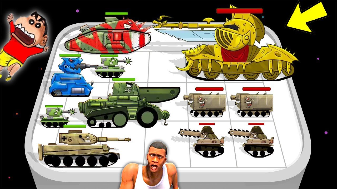NOOB vs PRO vs HACKER in MERGE MASTER TANKS with SHINCHAN and CHOP