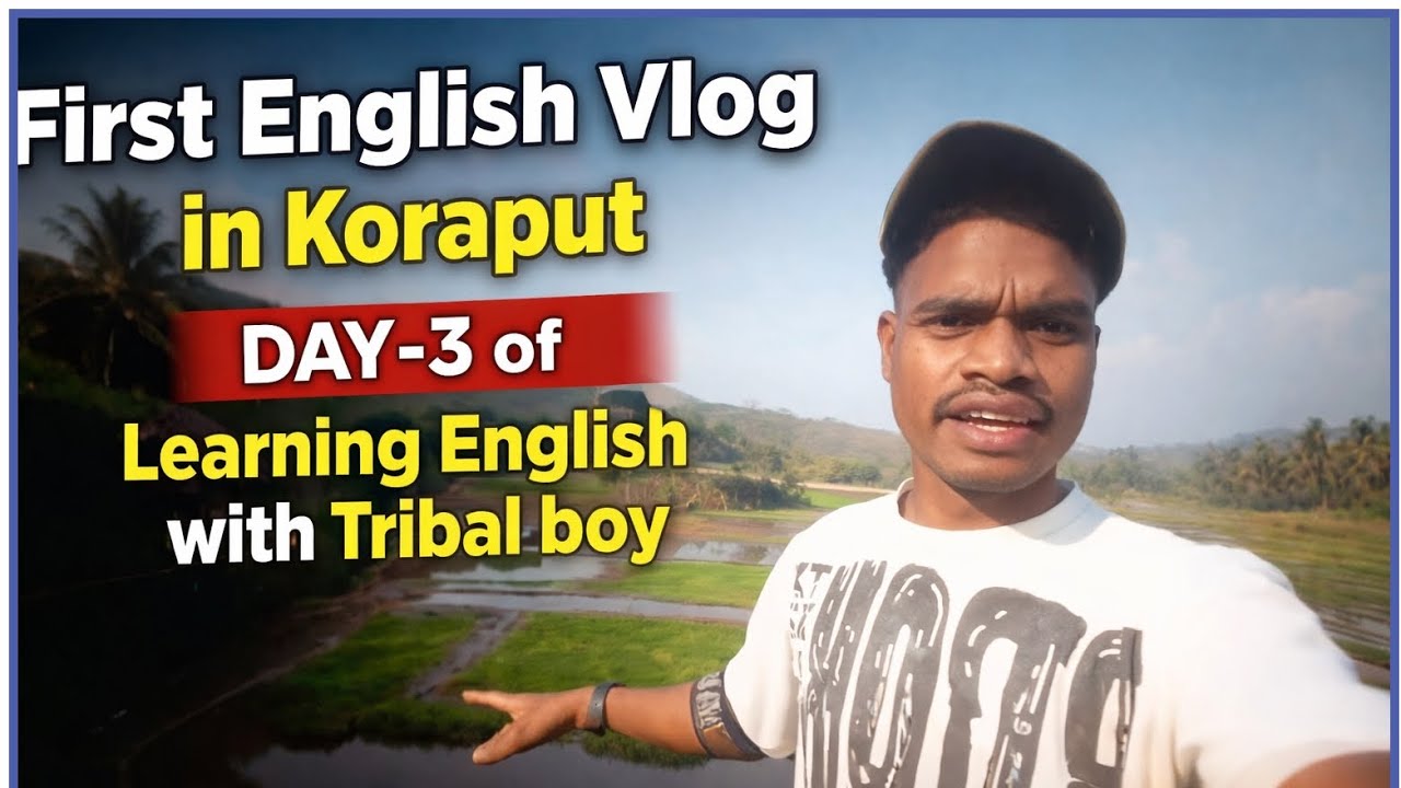 English with Tribal boy || Day-3 of learning English with me || #spokenenglish #english #vlog .