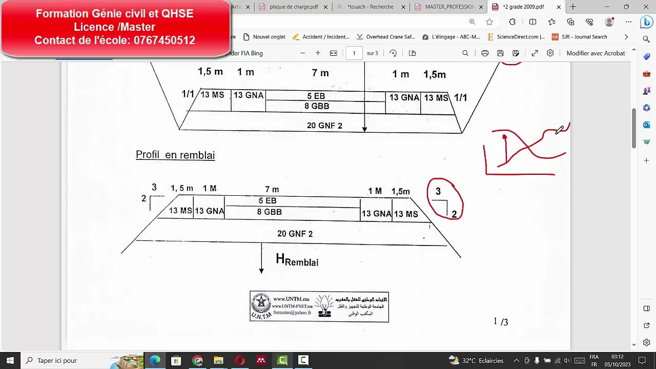 examen routes- Formation routes et ouvrages d'Art