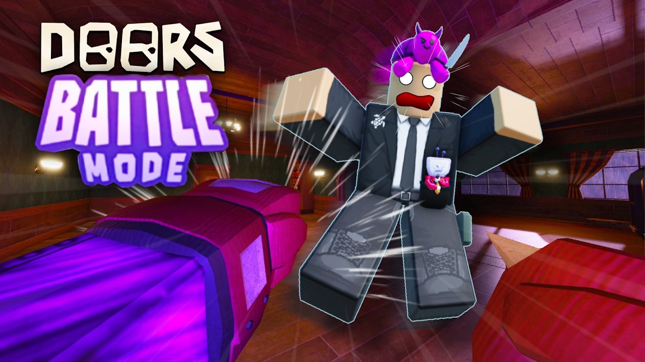 I Tried Getting the New Lockerless Badge in Doors Battle Mode!
