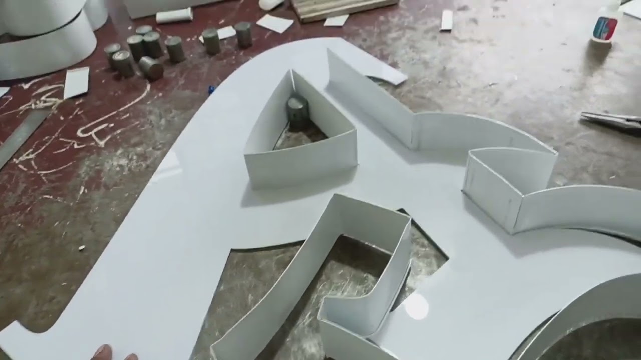 How to cut channel letter of Amul in channel machine?