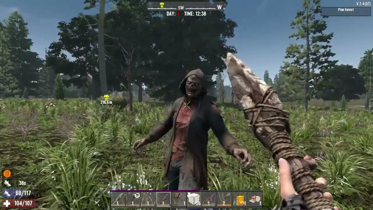 7 Days To Die. Horde Every Night ( Solo) part 3