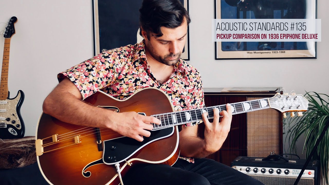 AS 135 - Beautiful Love - Pickup comparison Mccarthy VS DeArmond on 1936 Epiphone Deluxe