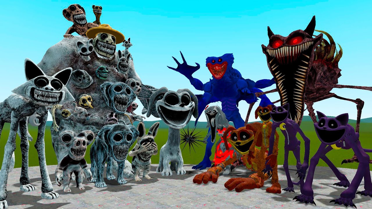 NEW ZOONOMALY CATNAP x DOGDAY VS ALL Poppy Playtime Chapter 3 In Garry's Mod!