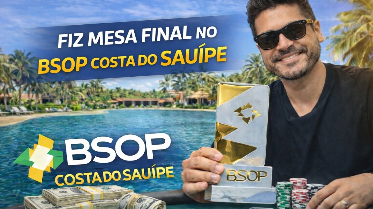 Cheguei na mesa final do BSOP Costa do Sauípe | Vlog 5