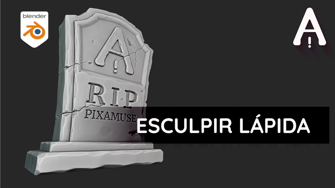 Cómo Esculpir una Lápida de Halloween en Blender | Blender Proyecto