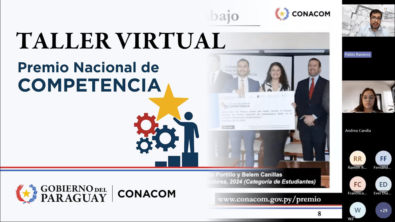 Taller preparatorio para el Premio Nacional de Competencia
